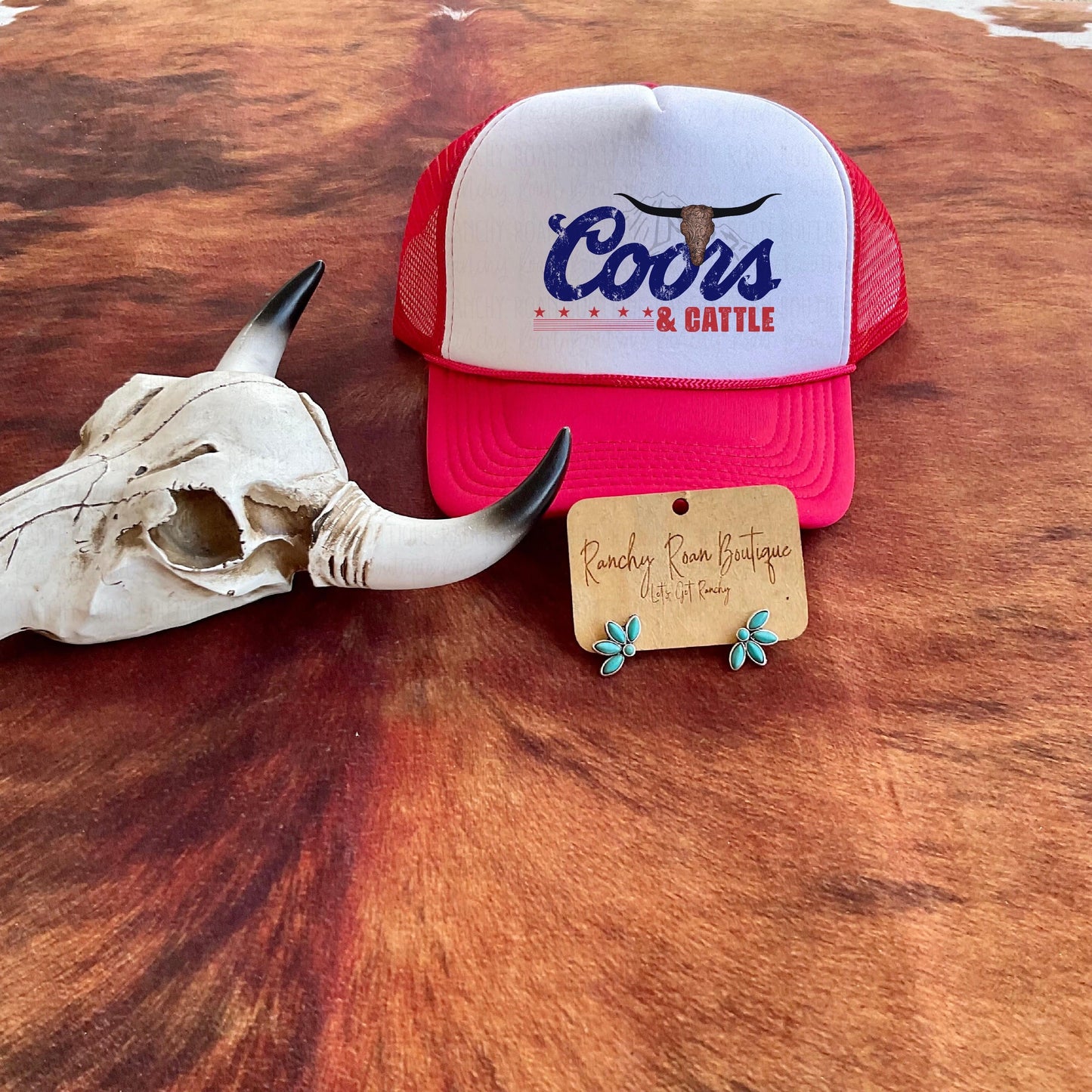 Cattle & Beer Western Foam Trucker Hat