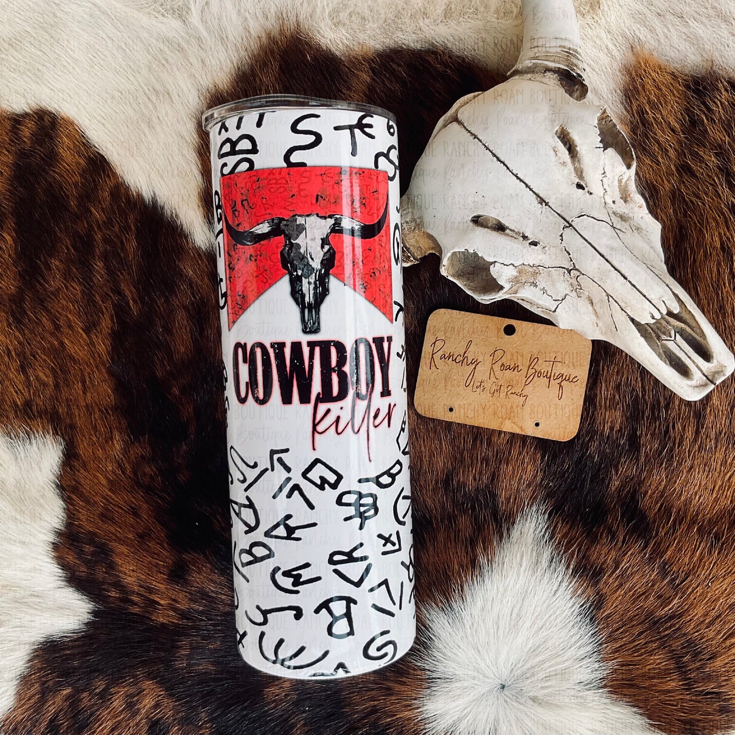 Cowboy Killer 20oz Skinny Tumbler