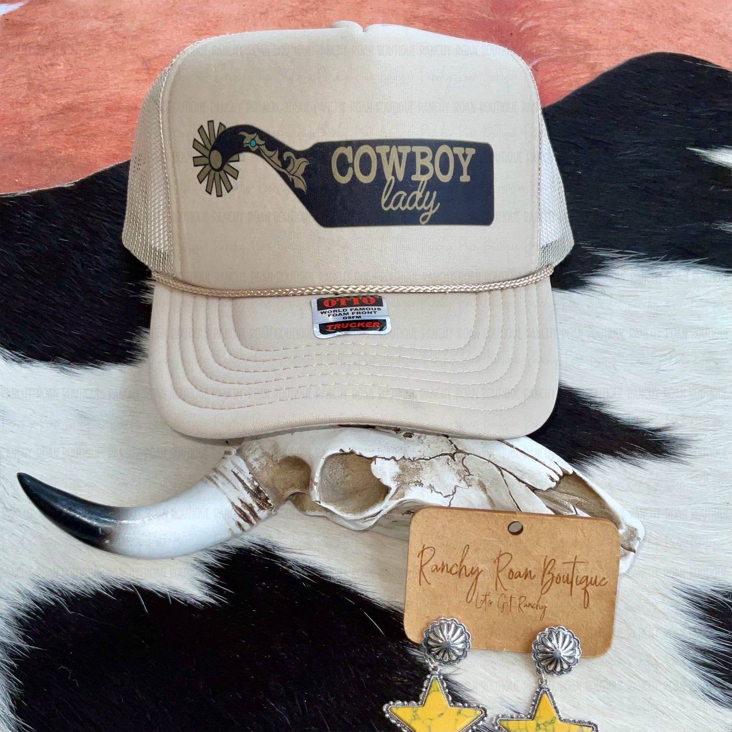 Cowboy Lady Western Foam Trucker Hat