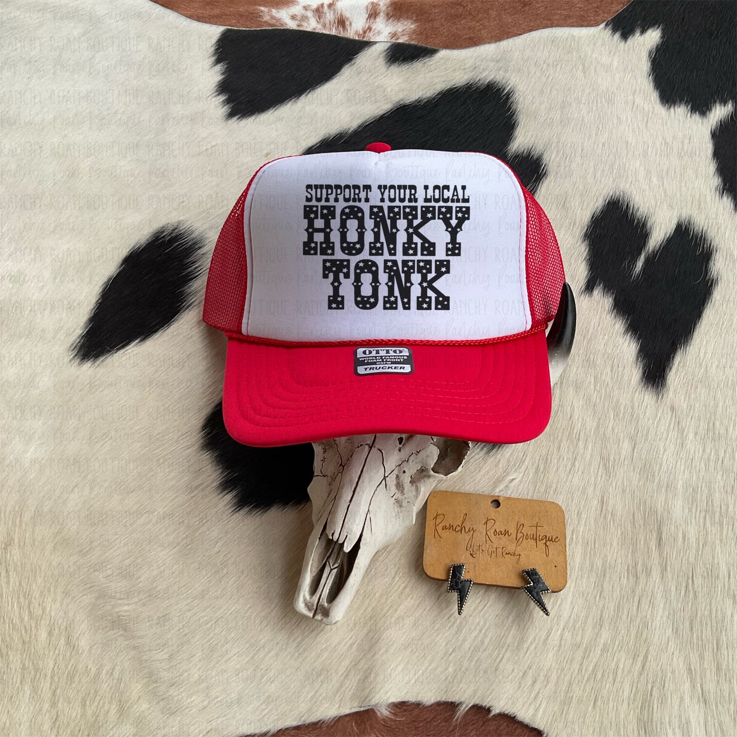 Support Your Local HonkyTonk Western Foam Trucker Hat