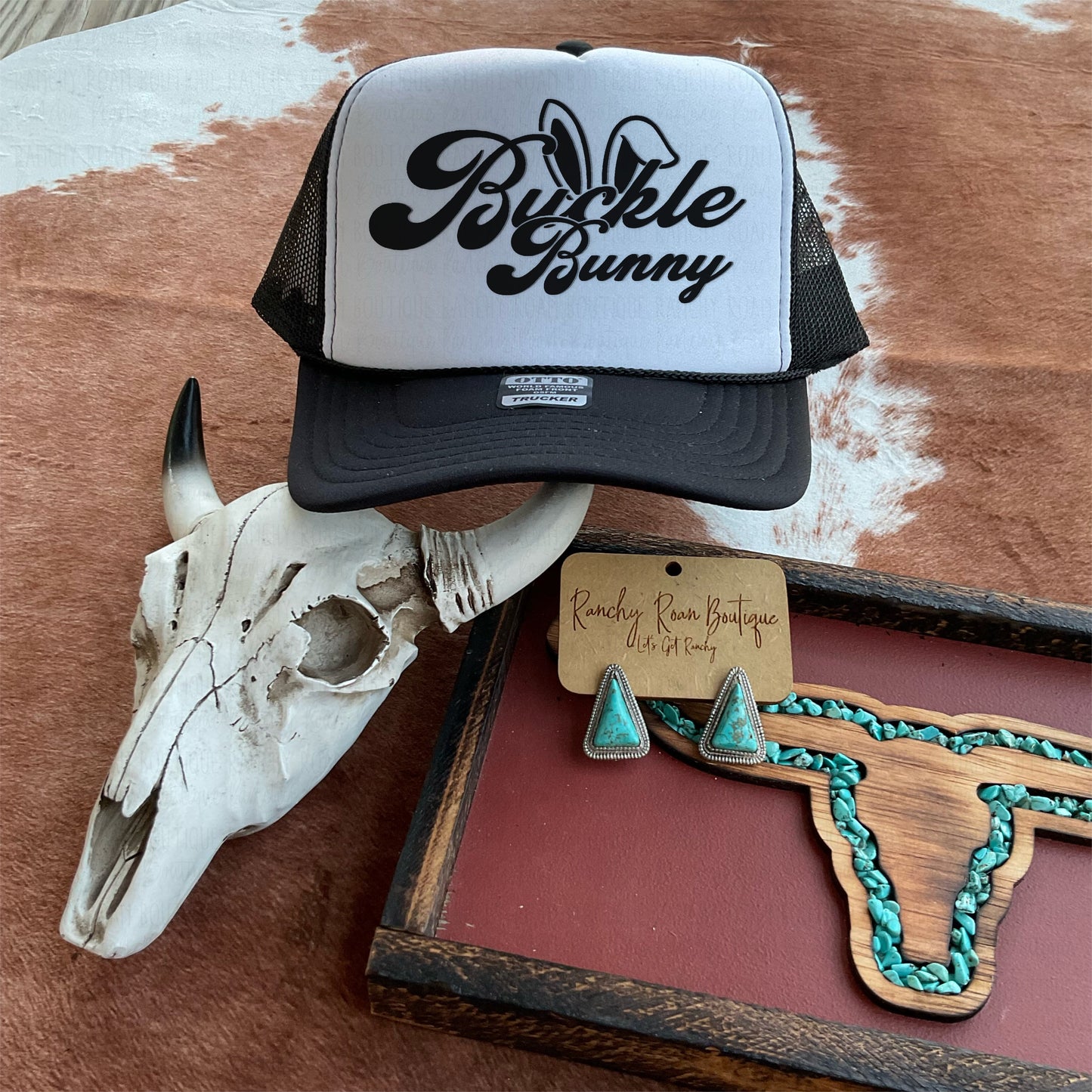 Buckle Bunny Western Foam Front Trucker Hat