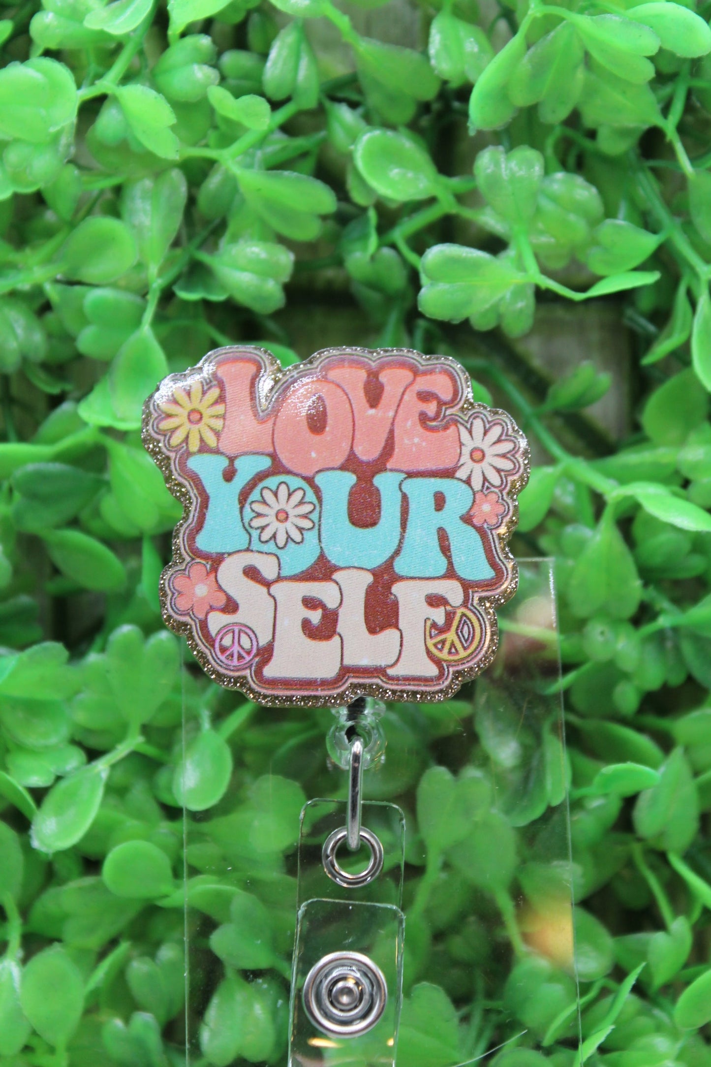 Love Your Self Badge/ID Holder Reel
