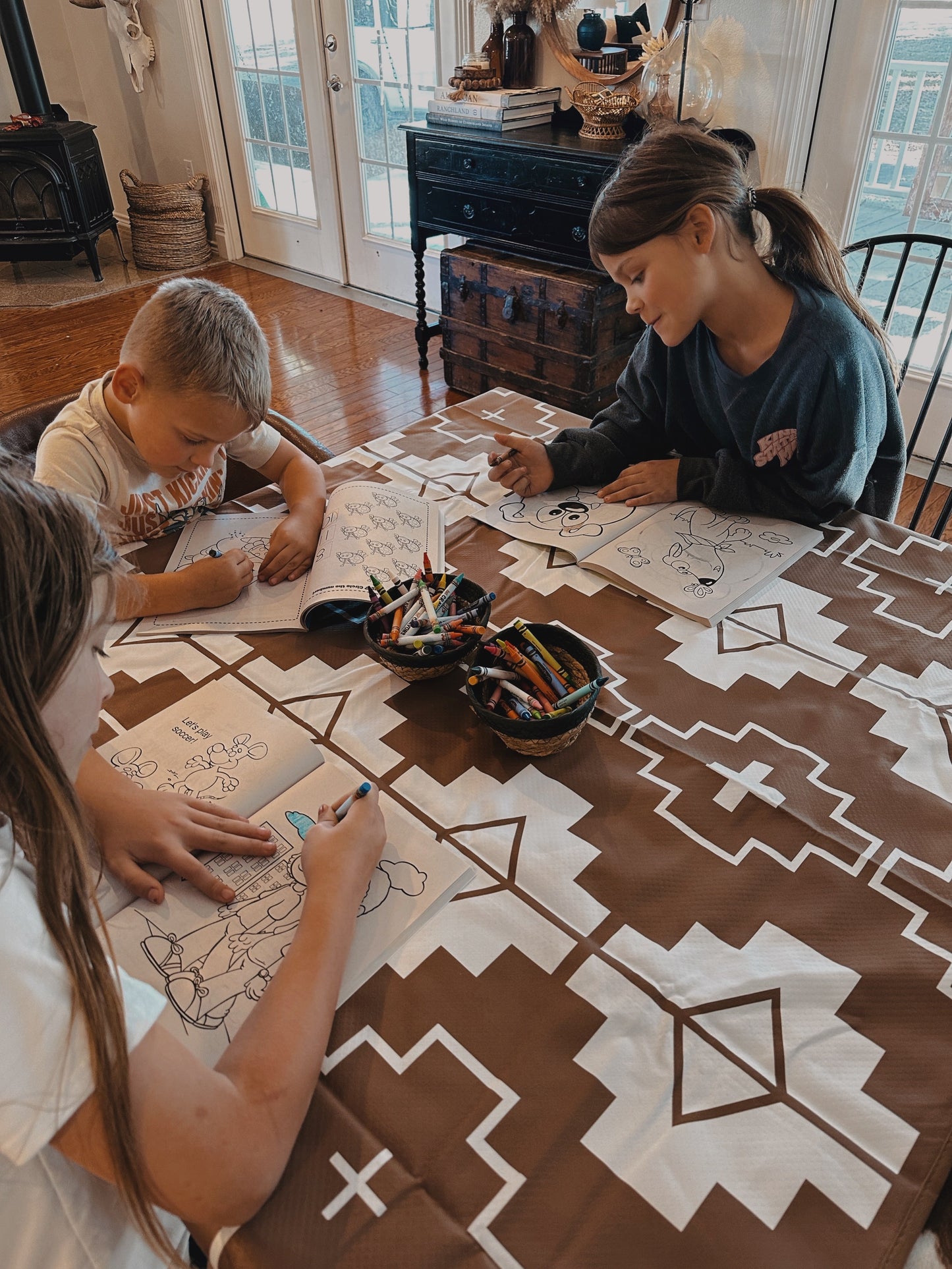 NEW! SPLAT MAT - TAN - for High Chairs + Play Time Messes