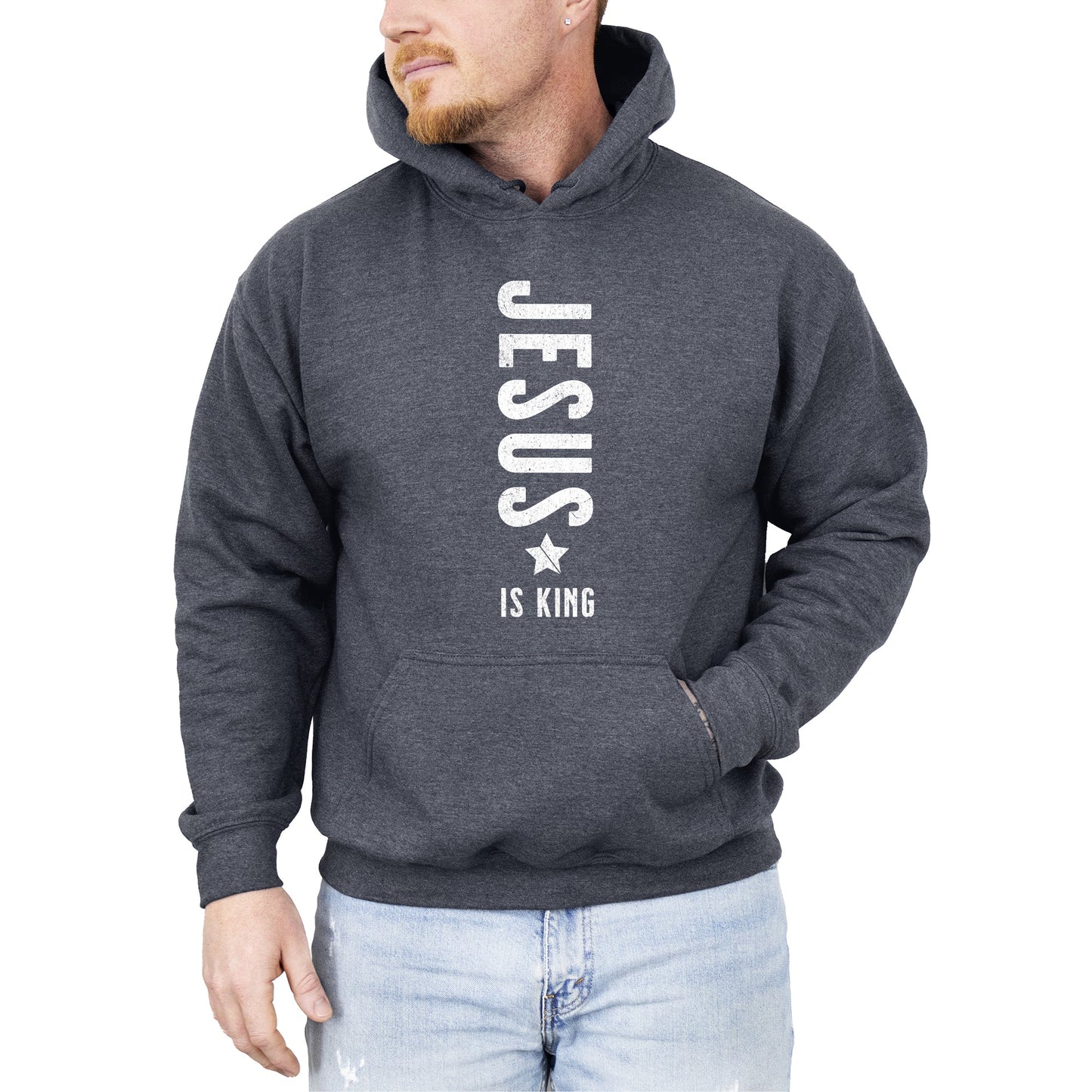 Jesus Is King, Religious, Faith, Gospel, Christian Hoodie, Hooded Sweatshirt