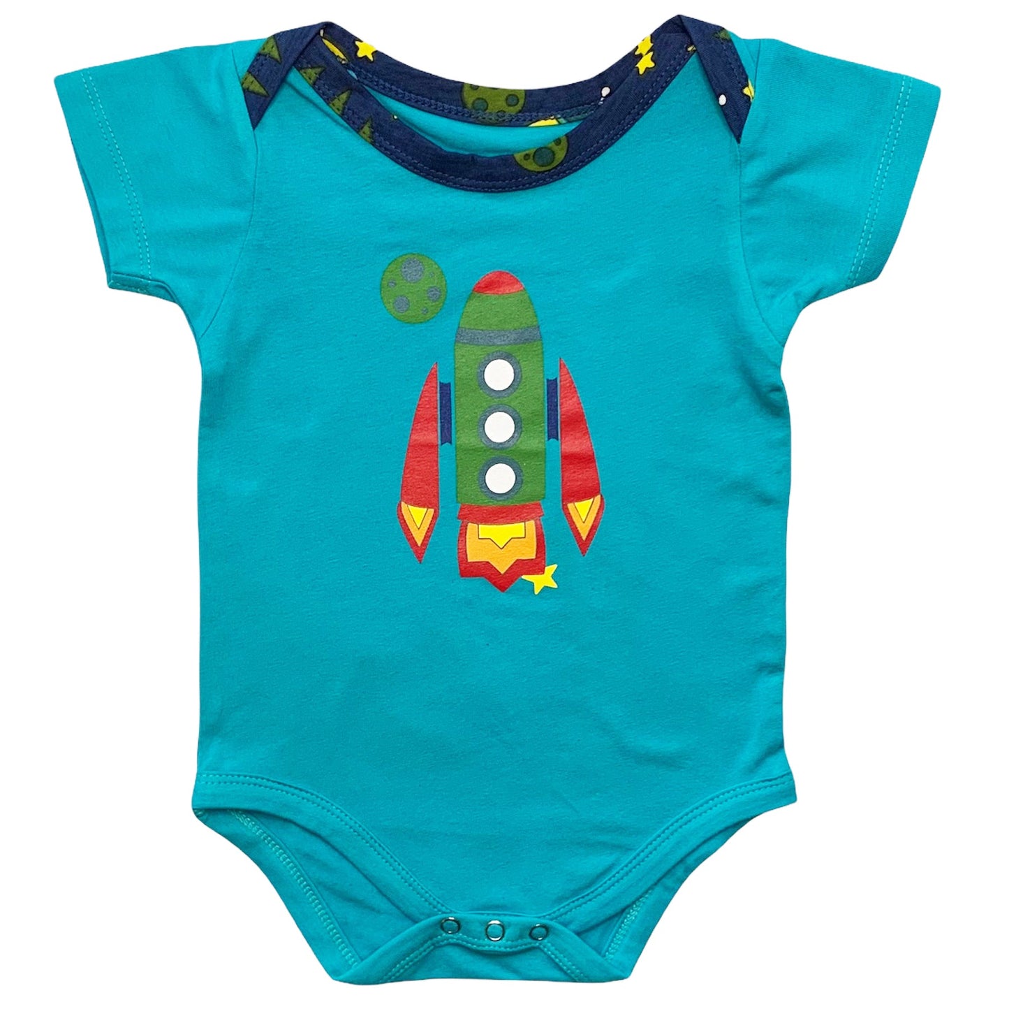 AnnLoren Baby Boys Layette Space Ship Onesie Pants Cap 3pc Gift Set Clothing