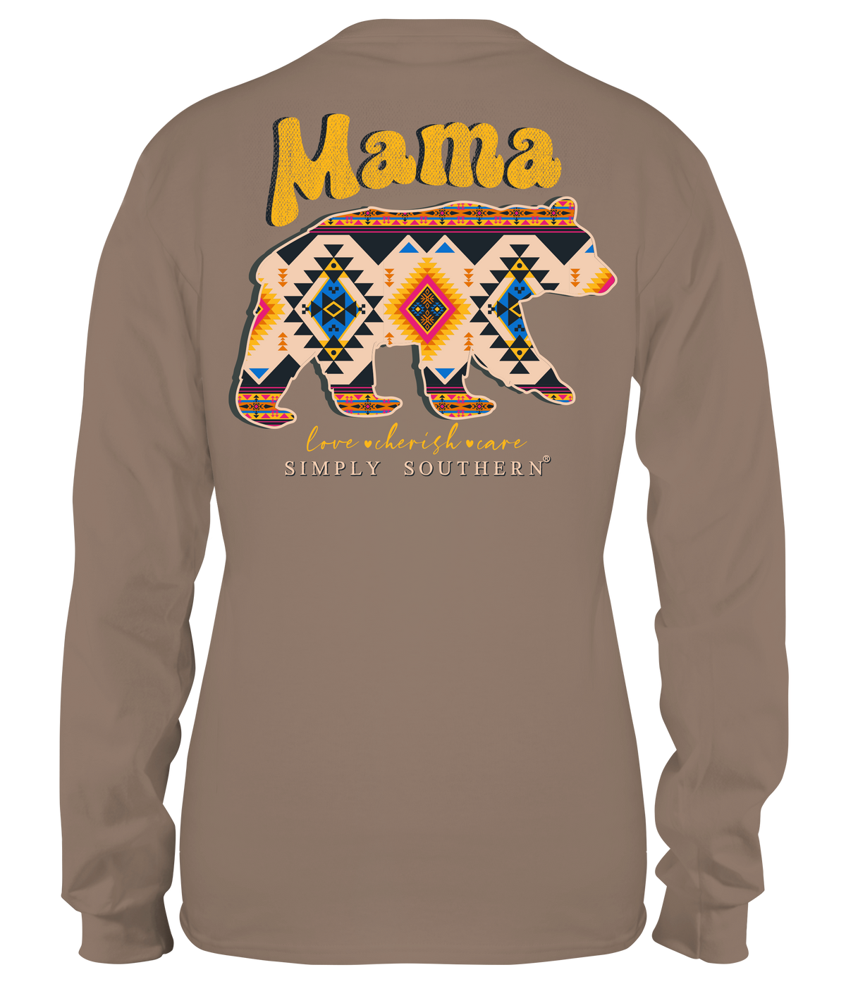 Mama Bear Aztec - SS - Adult Long Sleeve