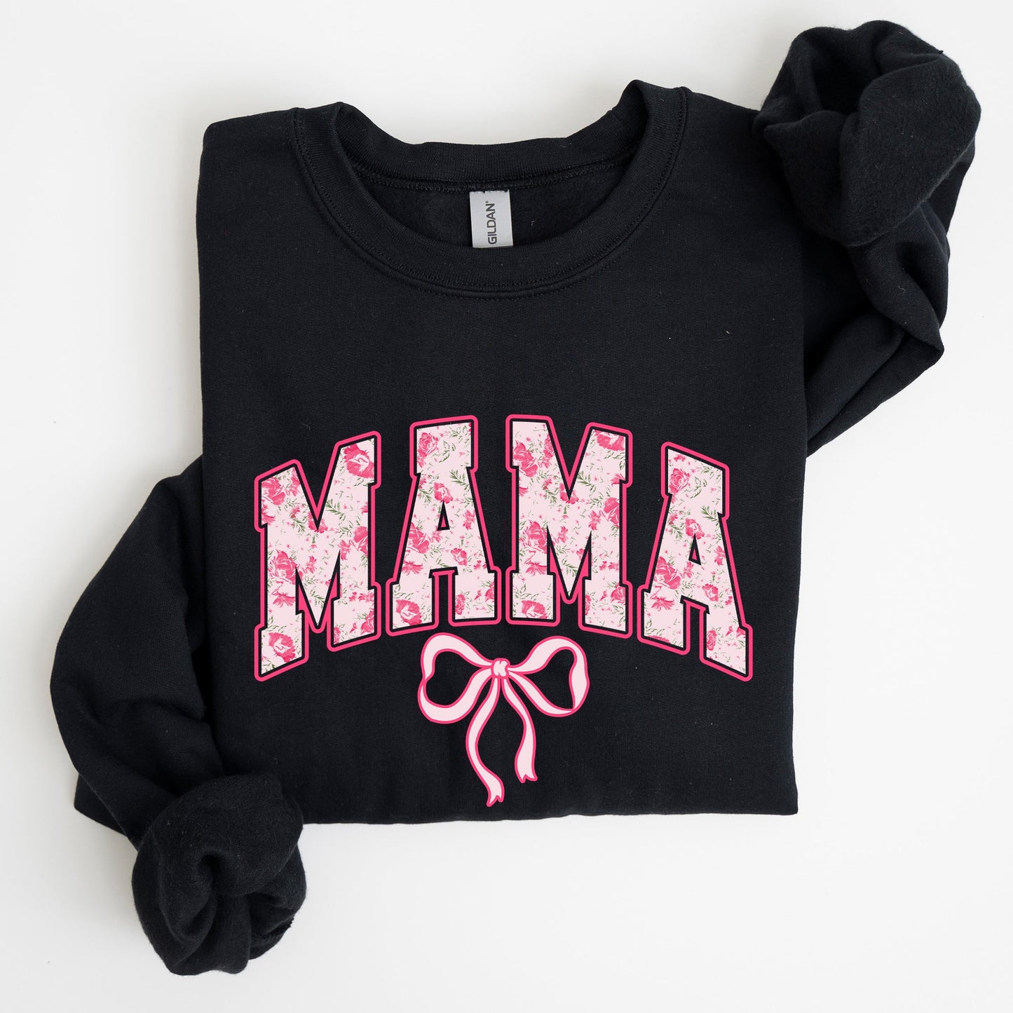 Mama, Coquette, Pink Bows, Trend, Girly, Soft Girl Era Sweatshirt