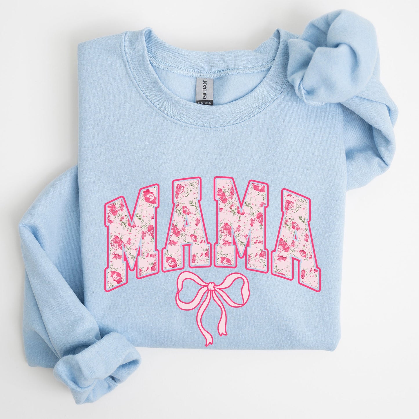 Mama, Coquette, Pink Bows, Trend, Girly, Soft Girl Era Sweatshirt