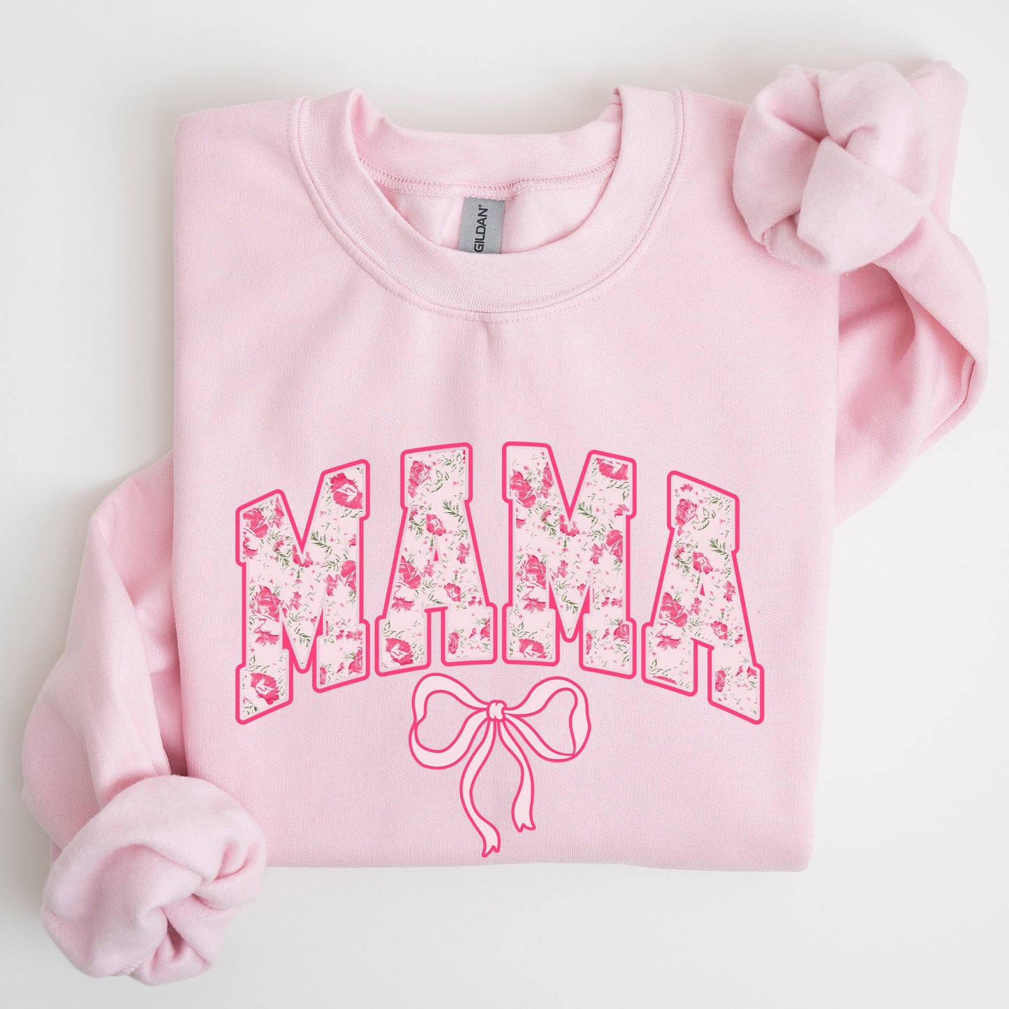 Mama, Coquette, Pink Bows, Trend, Girly, Soft Girl Era Sweatshirt