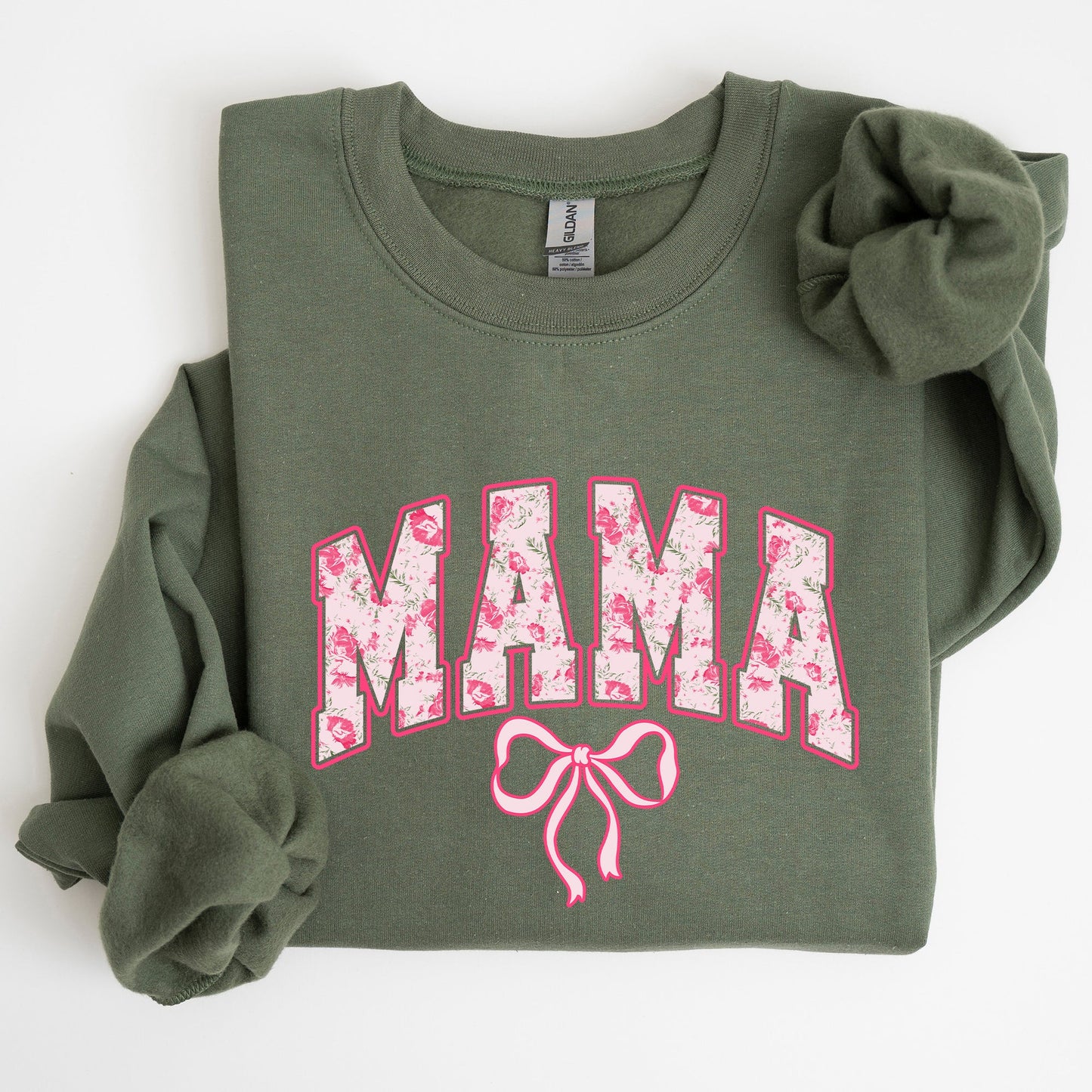 Mama, Coquette, Pink Bows, Trend, Girly, Soft Girl Era Sweatshirt