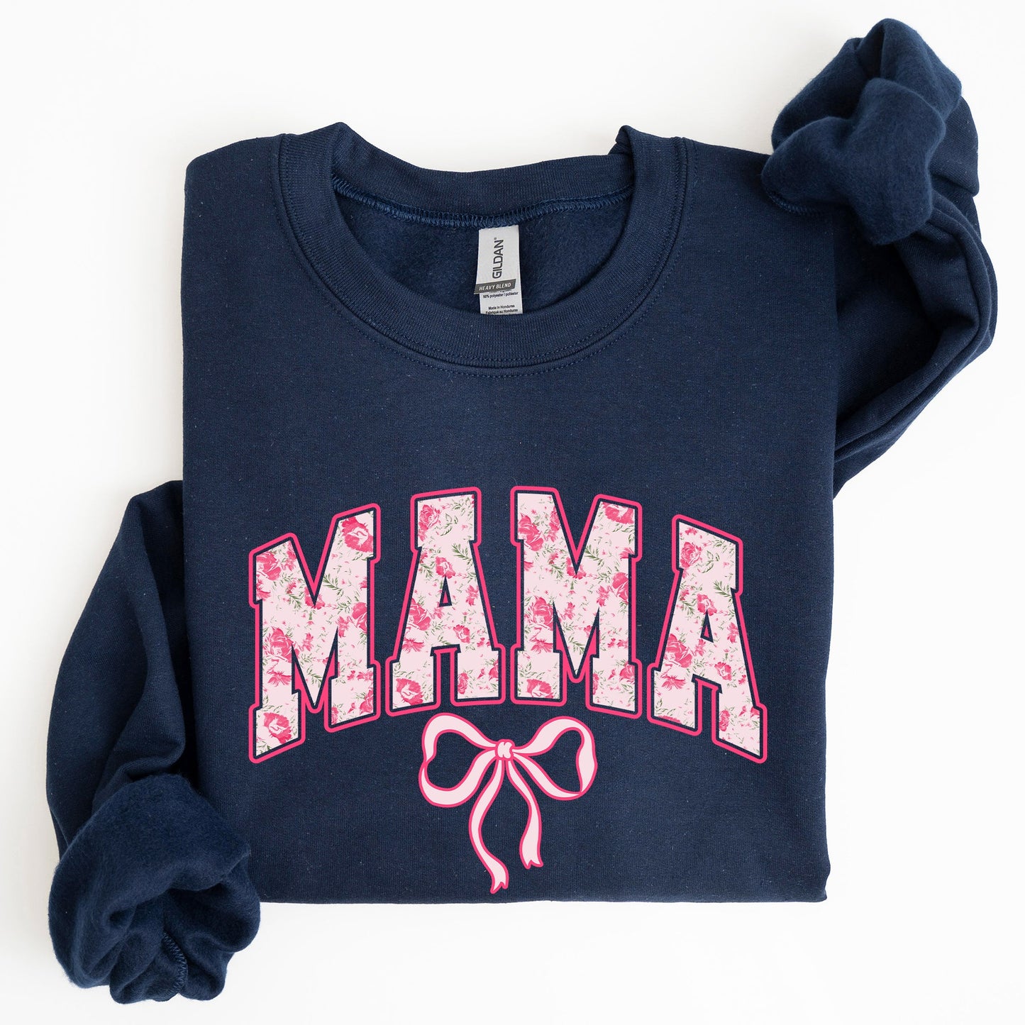 Mama, Coquette, Pink Bows, Trend, Girly, Soft Girl Era Sweatshirt