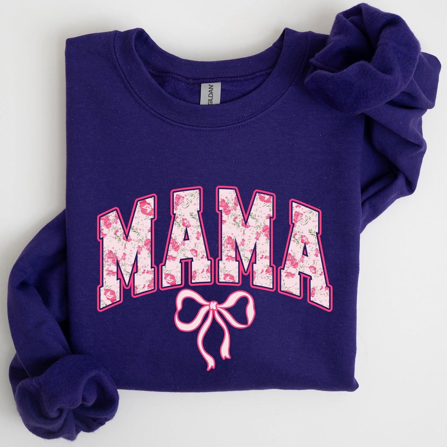 Mama, Coquette, Pink Bows, Trend, Girly, Soft Girl Era Sweatshirt