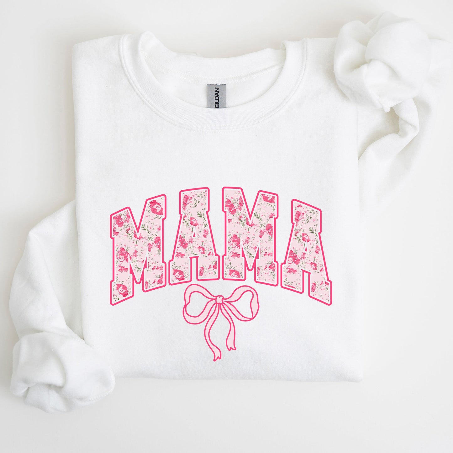 Mama, Coquette, Pink Bows, Trend, Girly, Soft Girl Era Sweatshirt