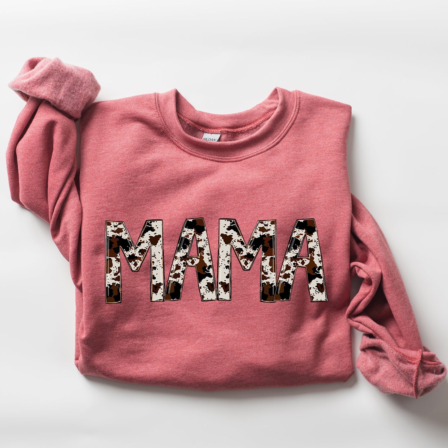 Mama, Cow Print, Mom, Mother's Day Gift Sweatshirt