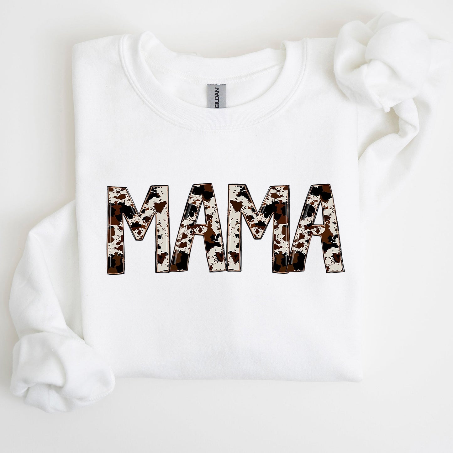 Mama, Cow Print, Mom, Mother's Day Gift Sweatshirt