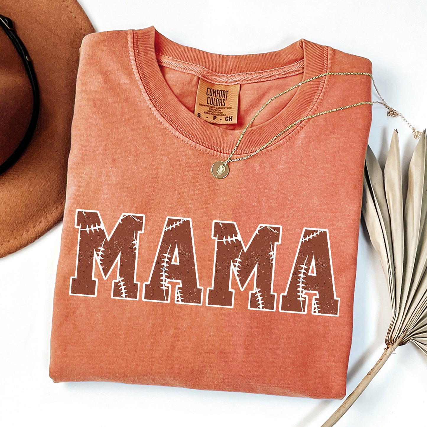 Mama, Football, Sports, Game Day, Big Game, Touchdown, Tailgate Party Tshirt Comfort Colors T-Shirt