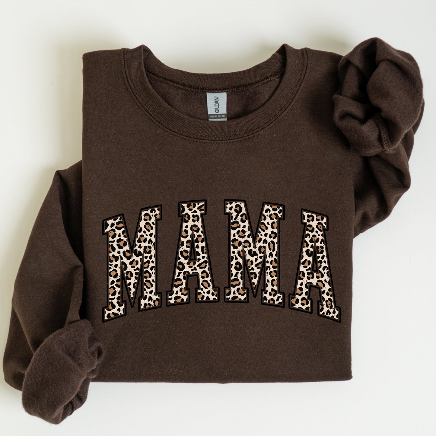 Mama, Leopard Print Sweatshirt