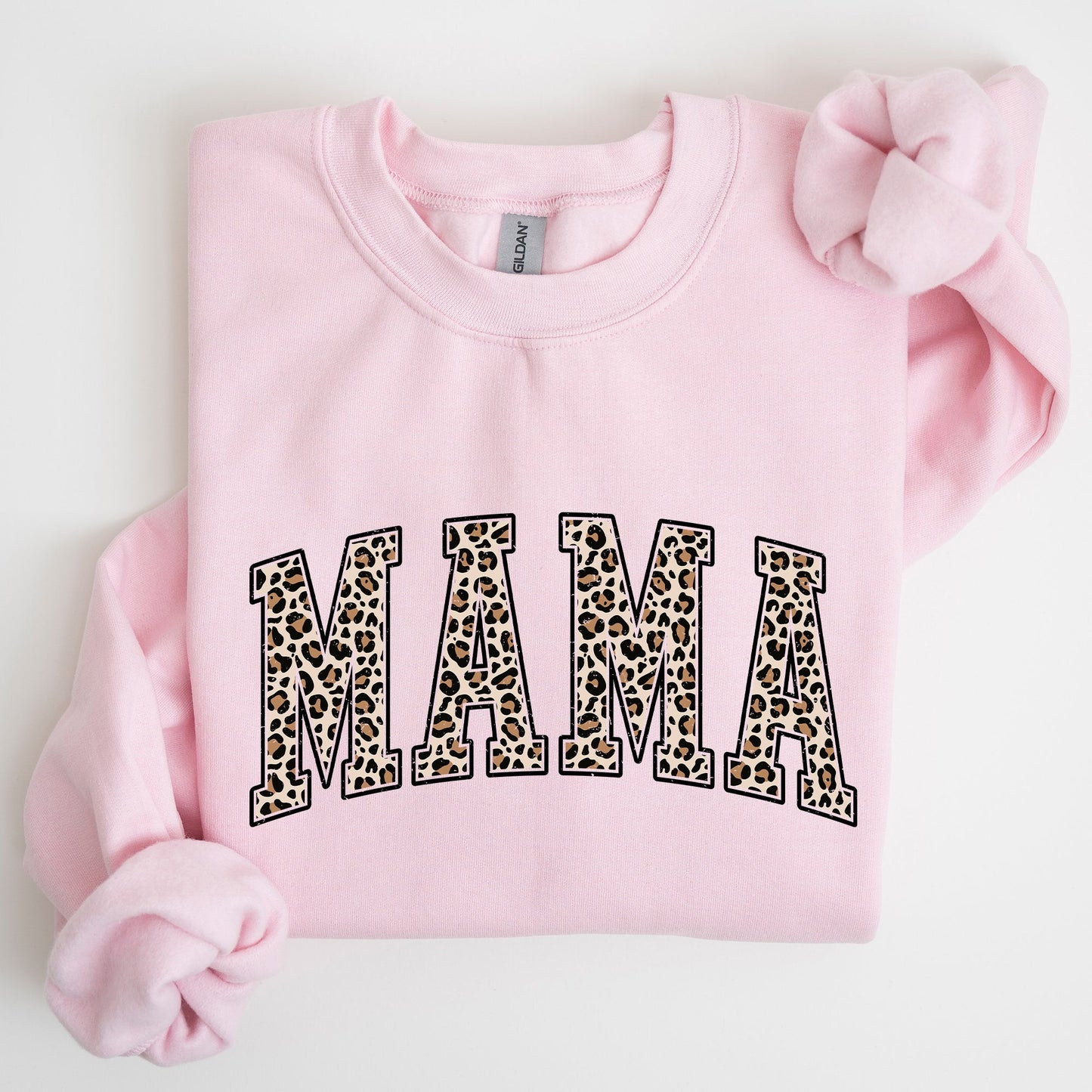 Mama, Leopard Print Sweatshirt