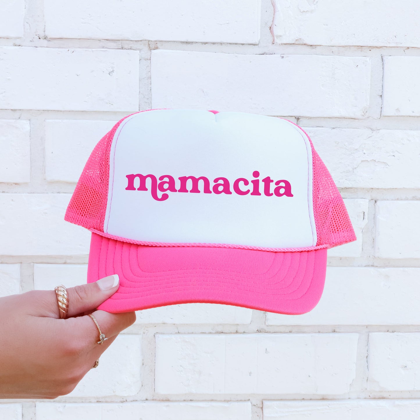 Mamacita, Sassy, Funny, Bright Pink Snapback Trucker Hat