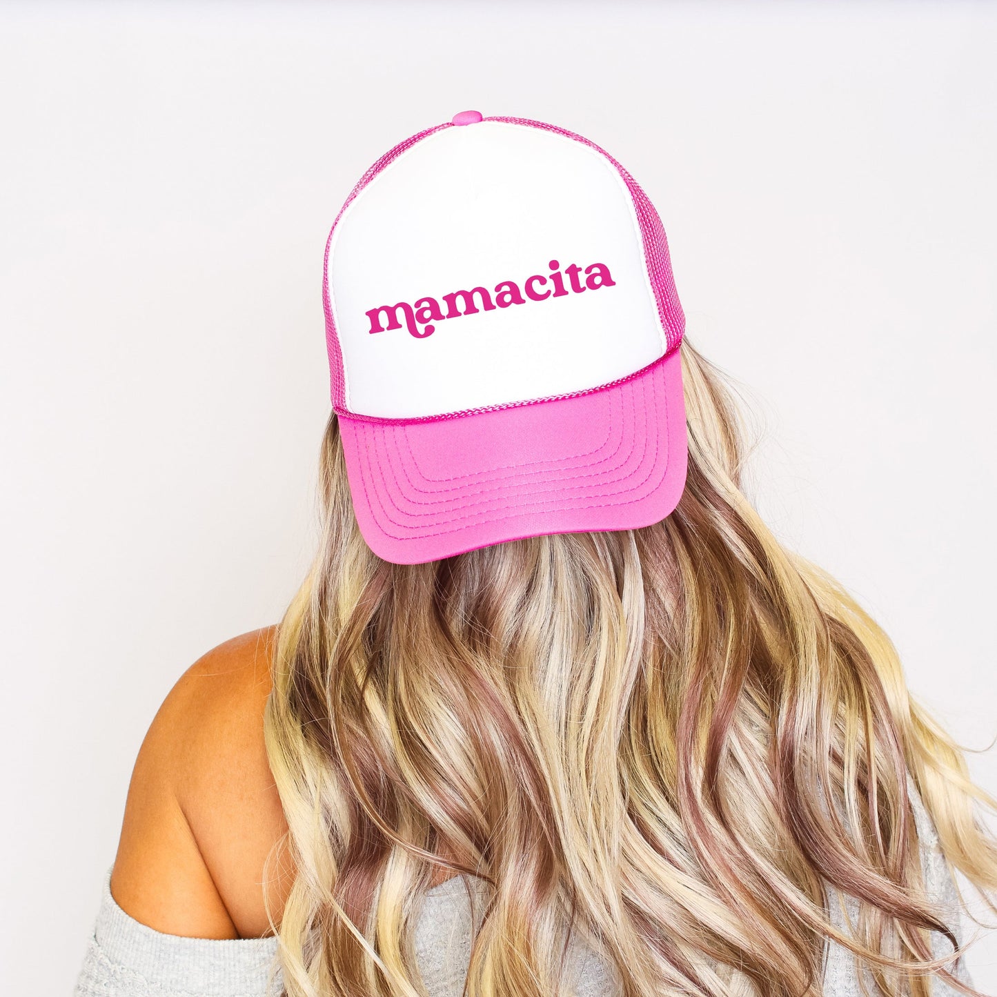 Mamacita, Sassy, Funny, Bright Pink Snapback Trucker Hat
