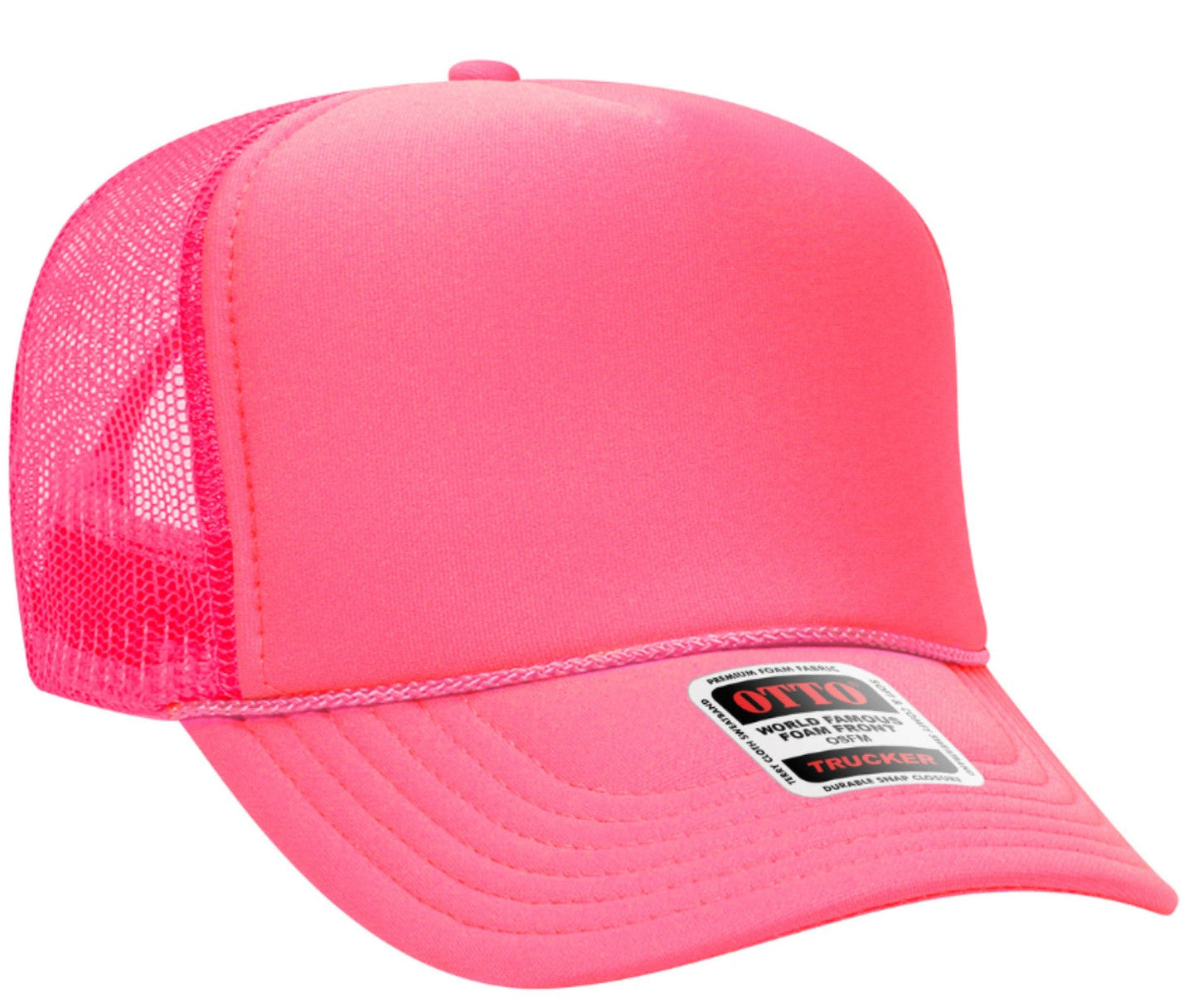 On My Husband's Last Nerve Skeleton Design Adult Otto Foam Trucker Hat