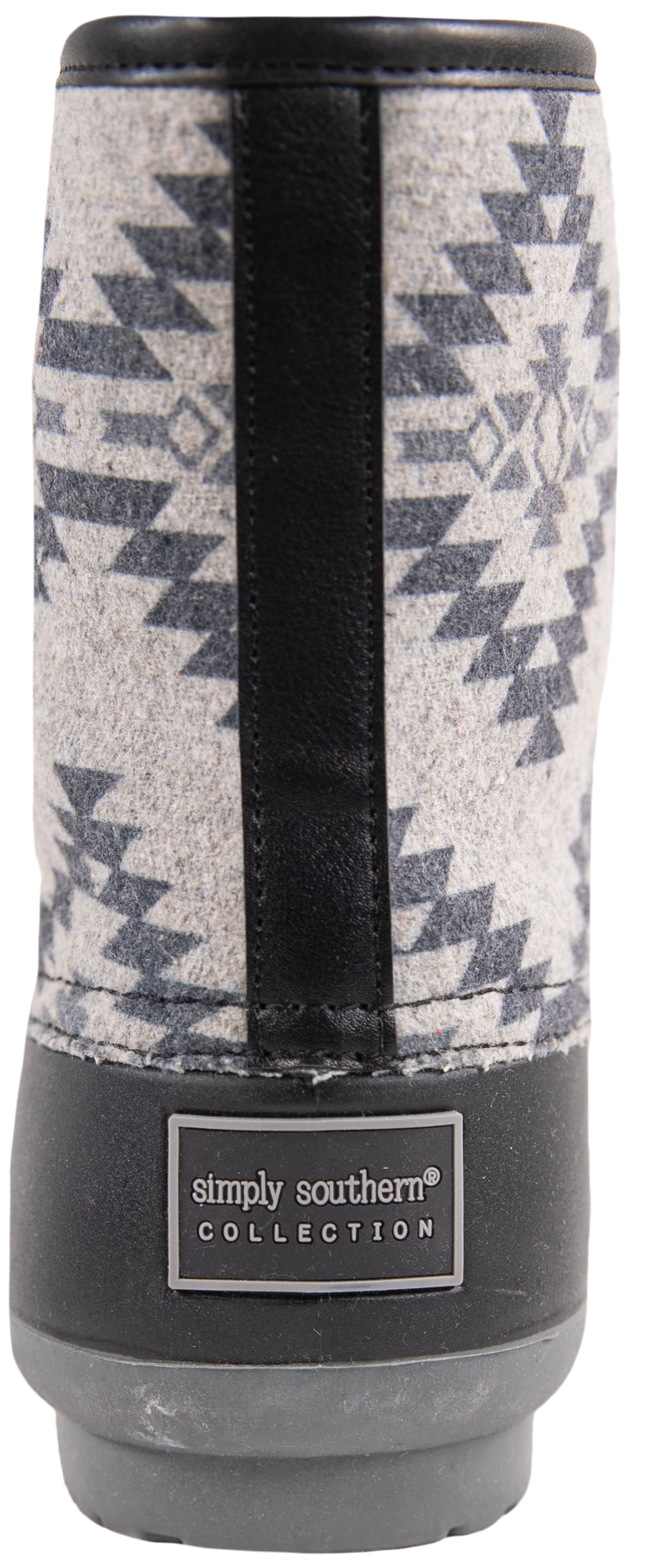 Quilted Rain Boots Lace Up - Aztec Gray - F22 - Simply Southern