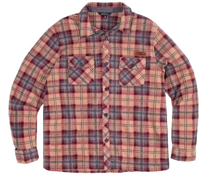 MN Shacket - Shirt - Brown Plaid - F22 - Simply Southern