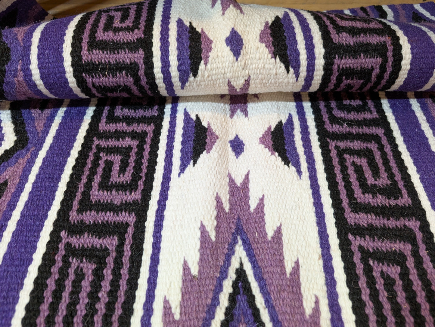 Tough 1 Mayan Wool Saddle Blanket Purple