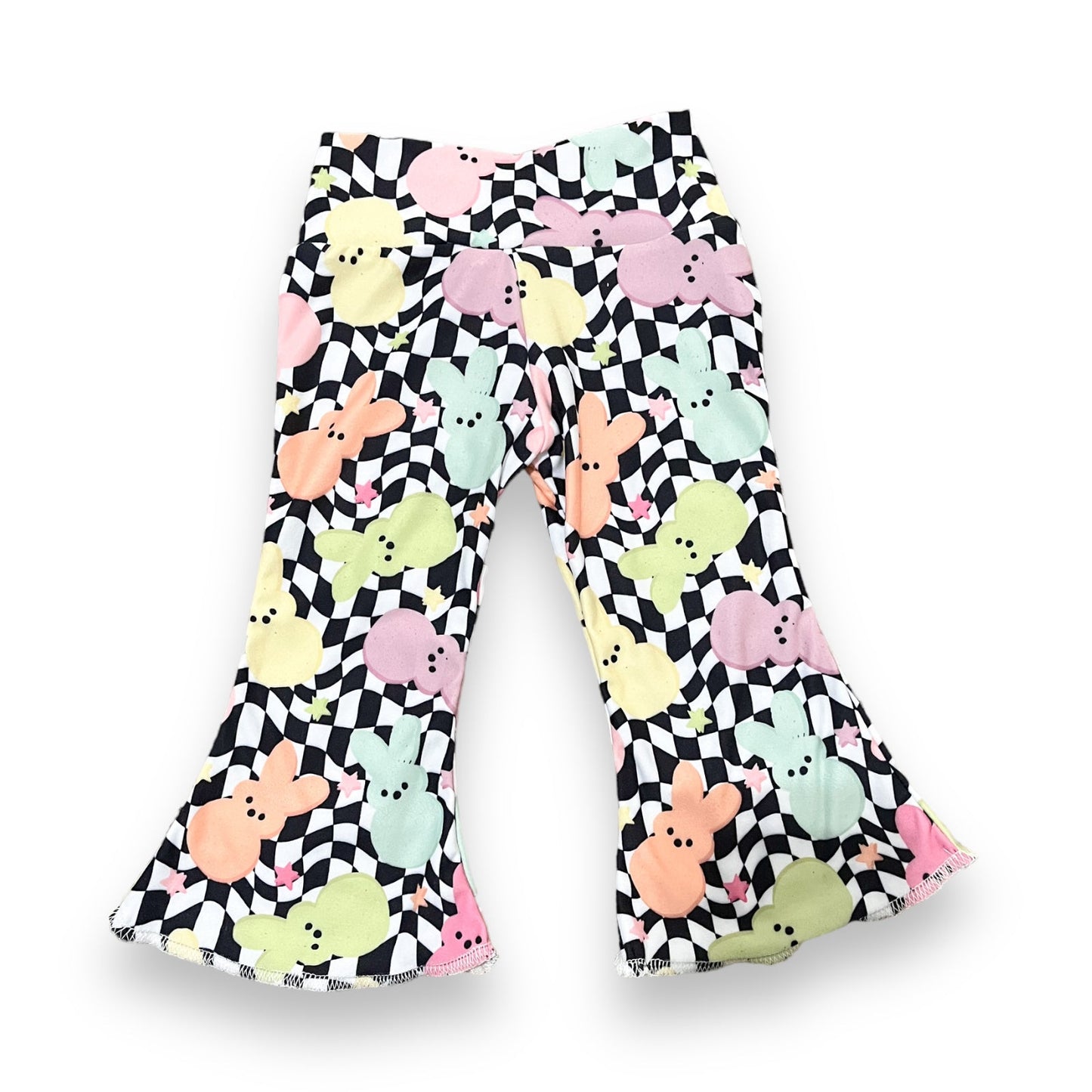 Retro Checker Easter Baby Bell Bottoms