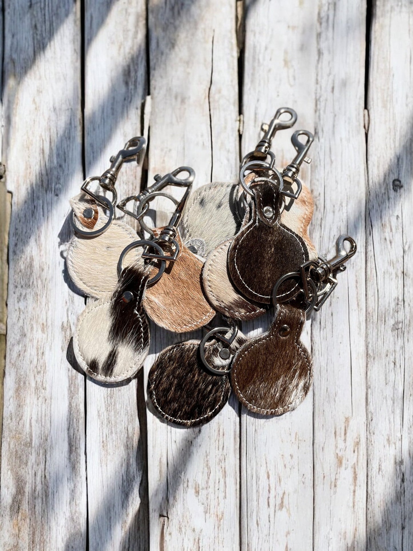 All Cowhide Keychains