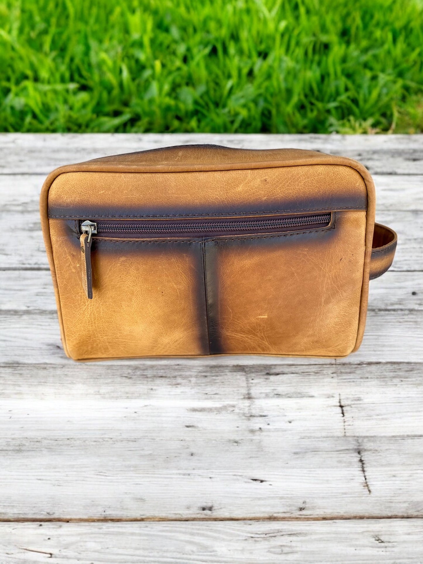 Genuine Leather Toiletry Bag