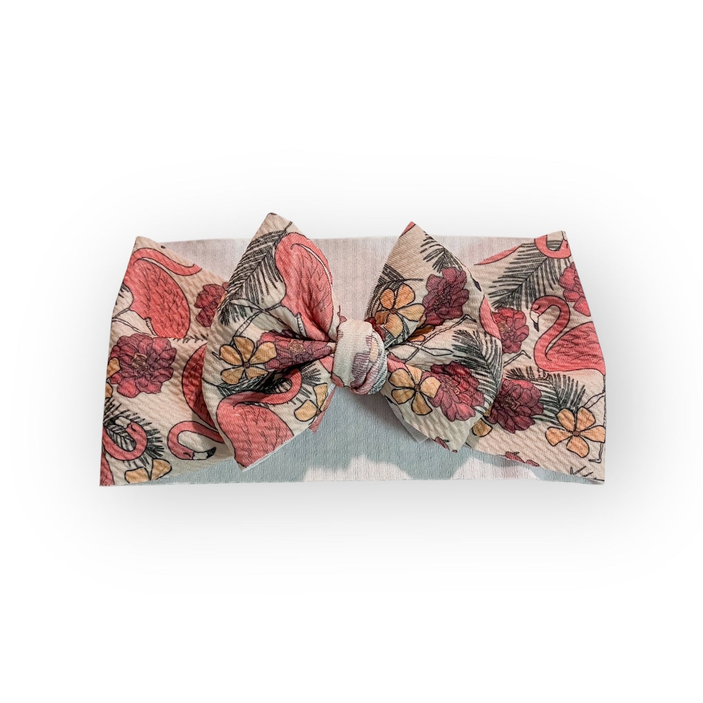 Flamingo Baby Headwrap Bow
