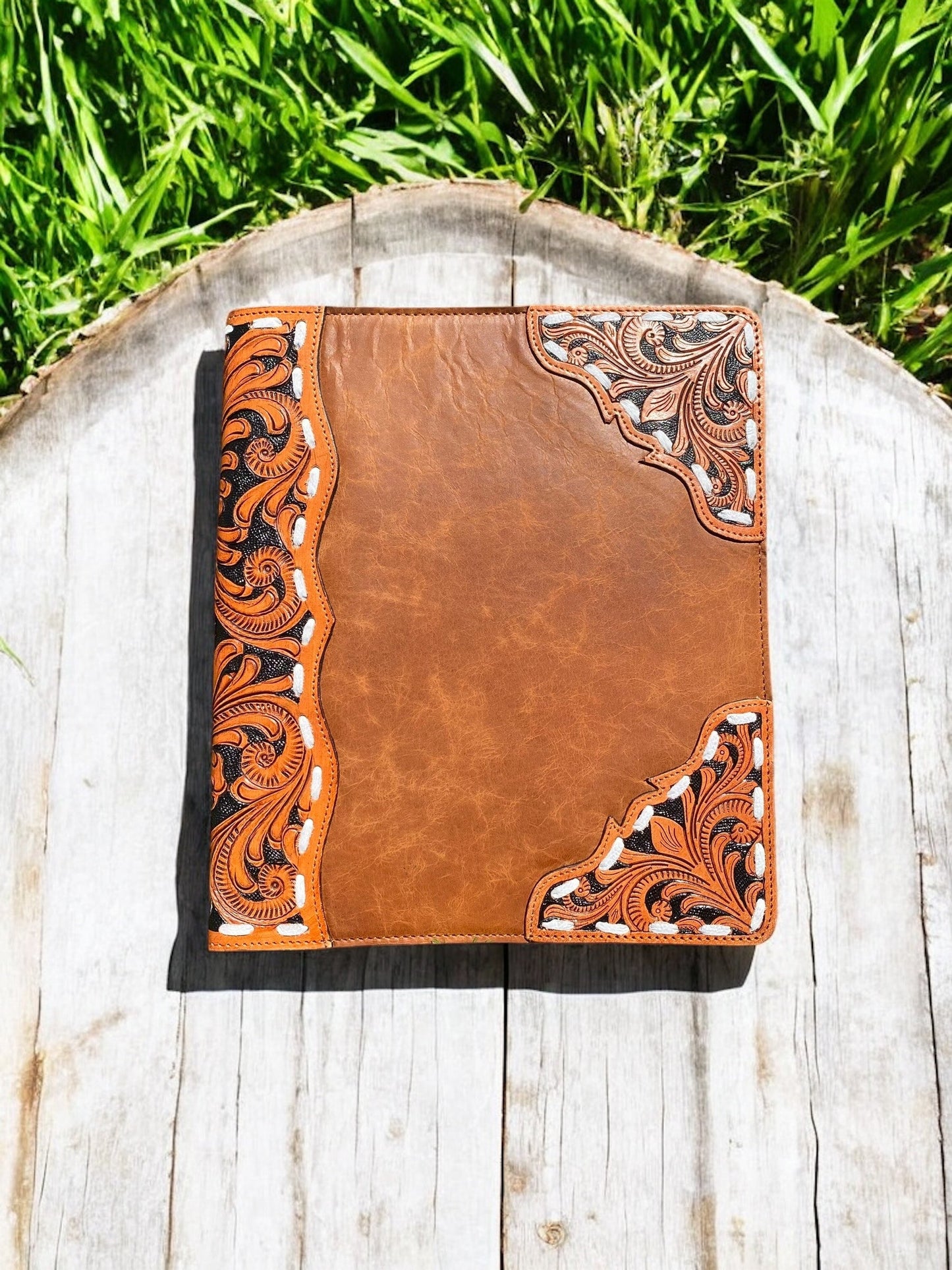 All Tooled Leather Planner