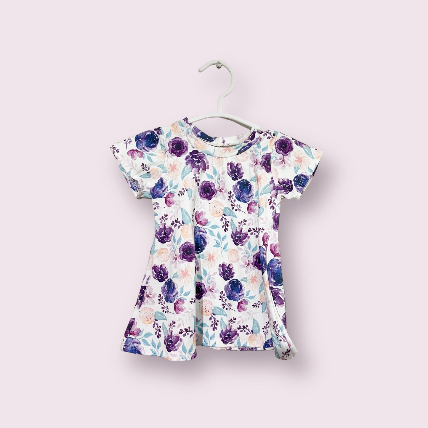 Purple floral Dress