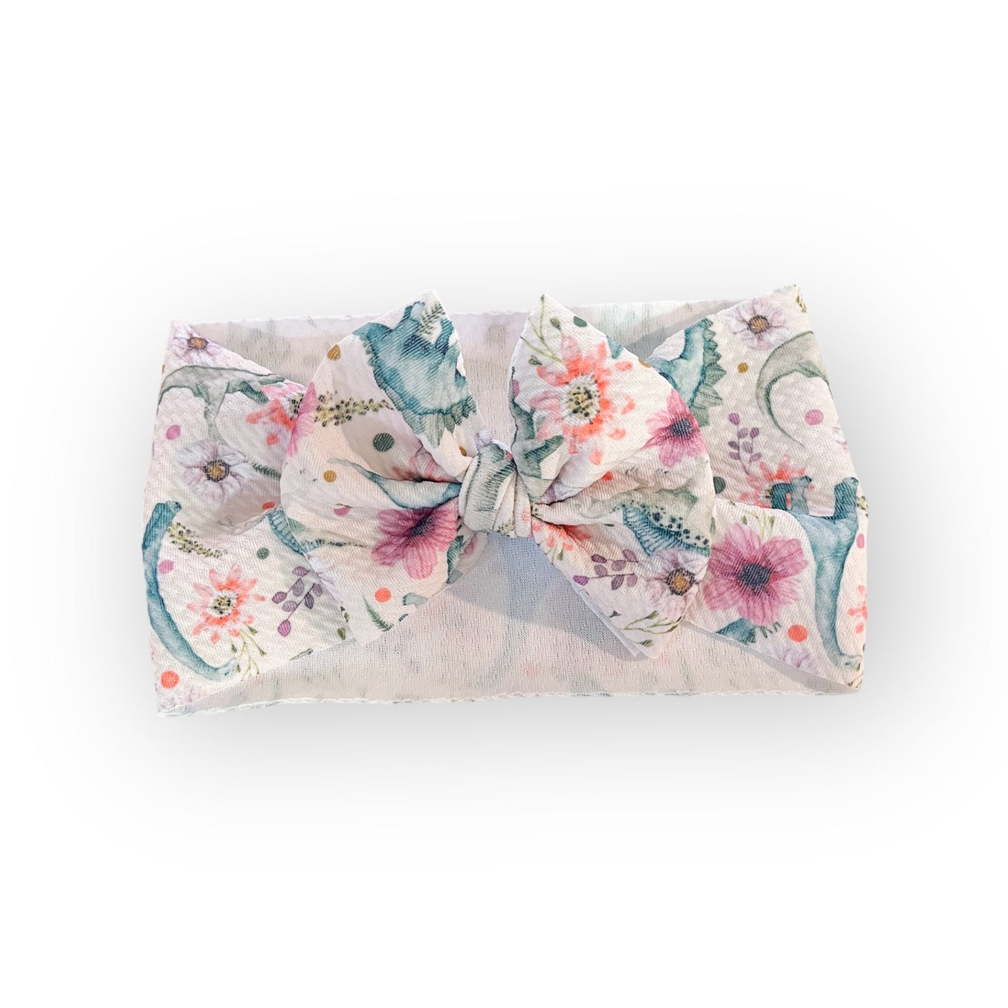 Dino Floral Headwrap Bow