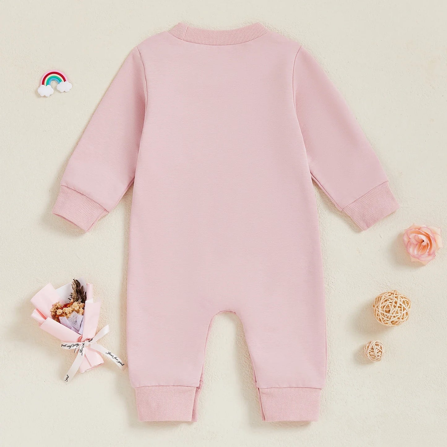 Baby Girl Lil Sis Romper Heart Letter Print Crewneck Long Sleeve Bodysuit Cute Winter Fall Clothes