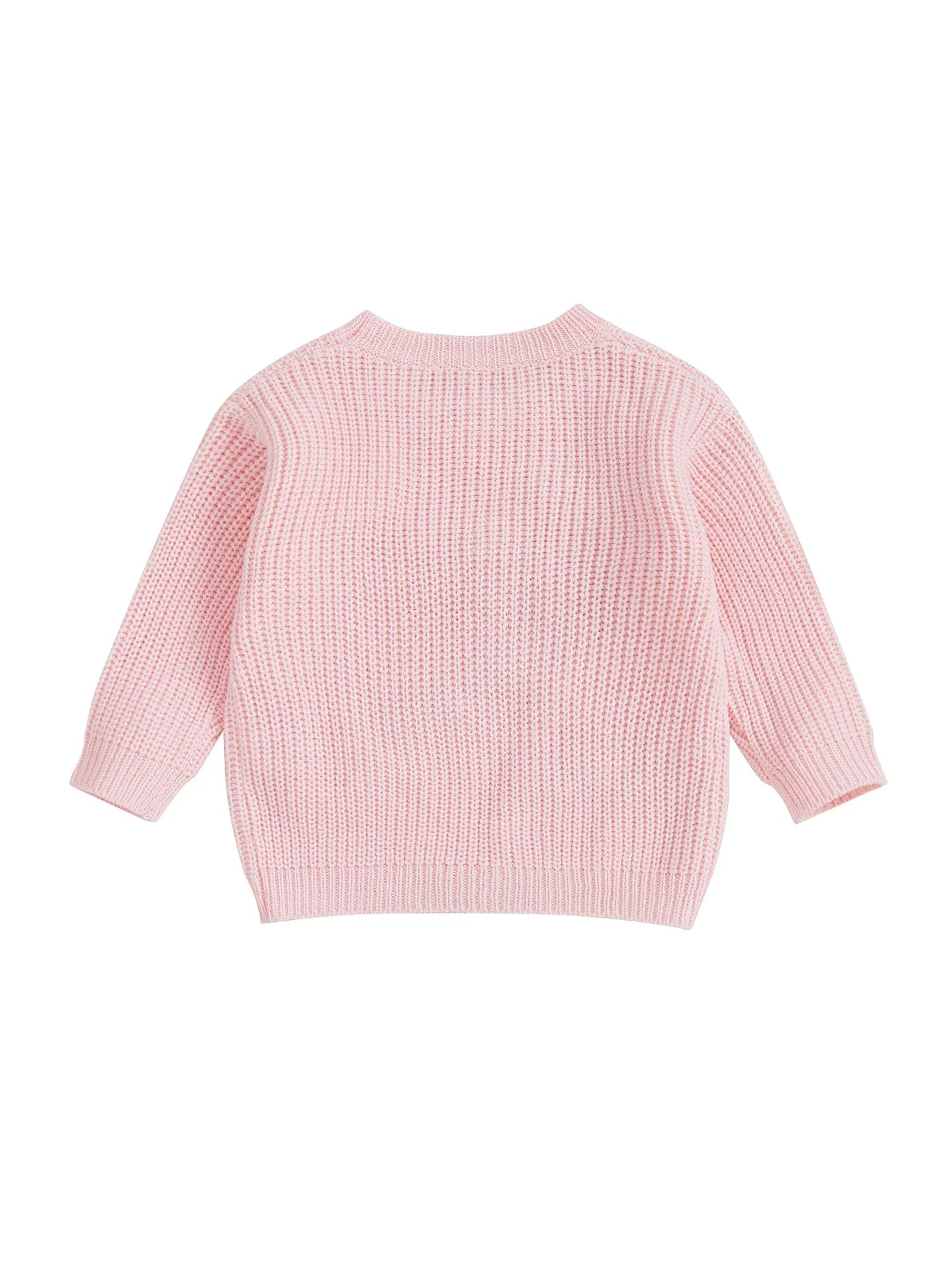 Baby Toddler Girls Halloween Sweater Long Sleeve Round Neck Letter Boo Ghost Embroidery Knit Pullover Top