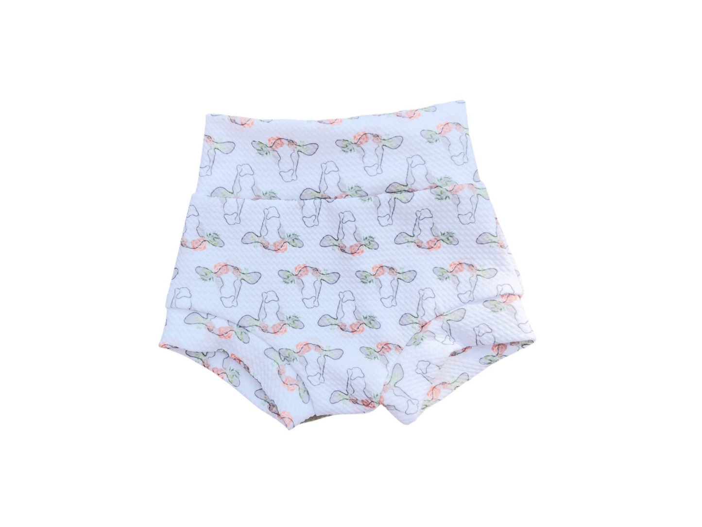 Watercolor Cow Baby Bummies Set