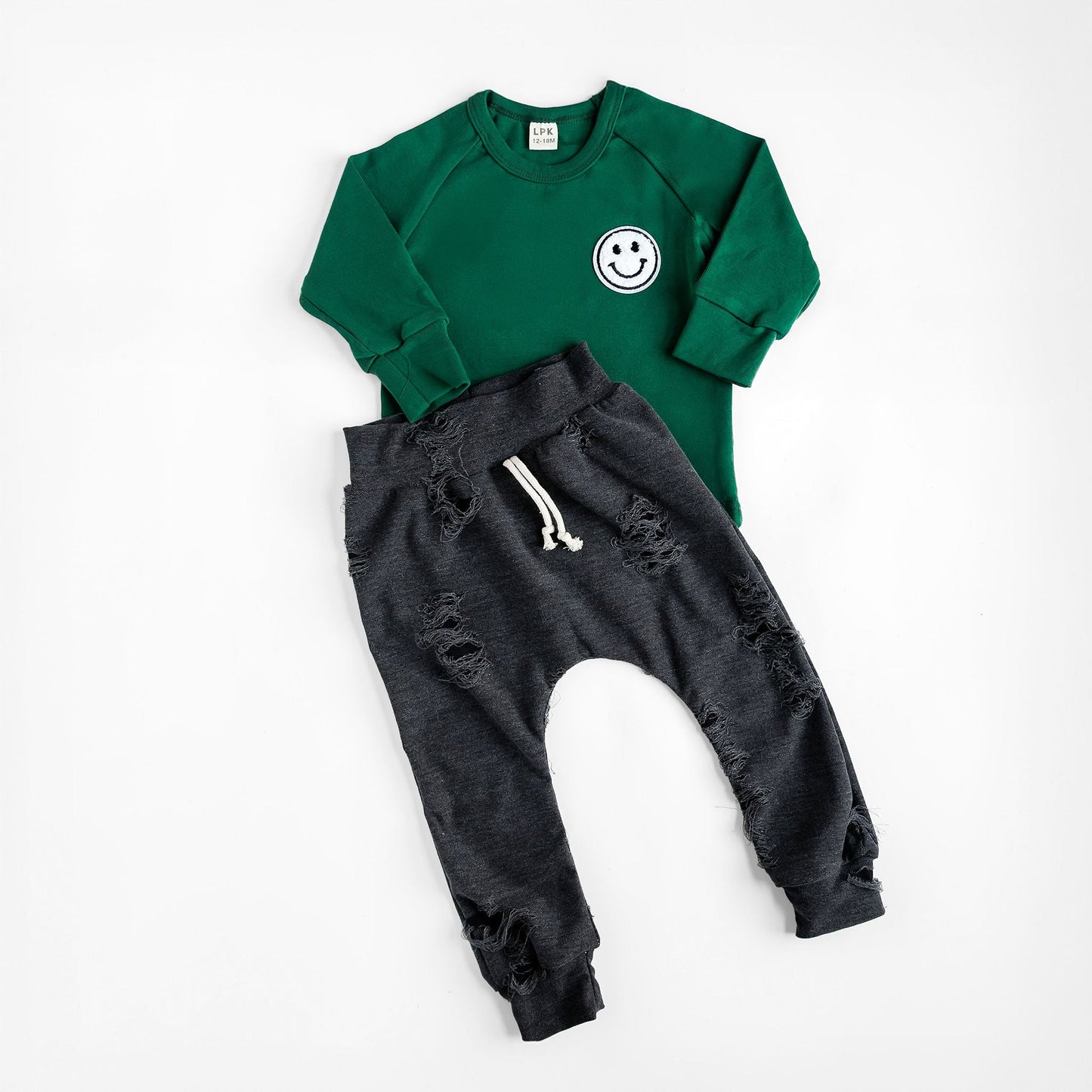 Distressed Denim Inspired Baby Joggers
