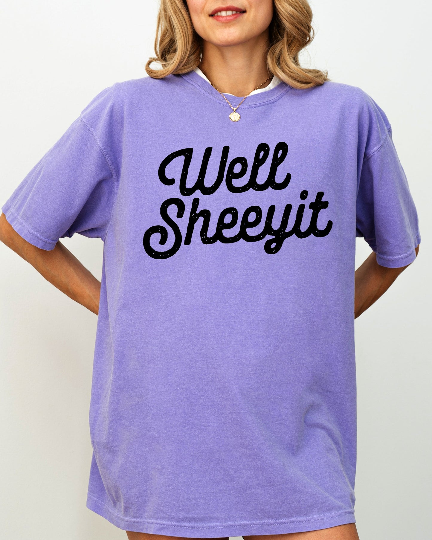 Well Sheeyit, Funny, Vulgar, Crude Shirt Comfort Colors T-Shirt