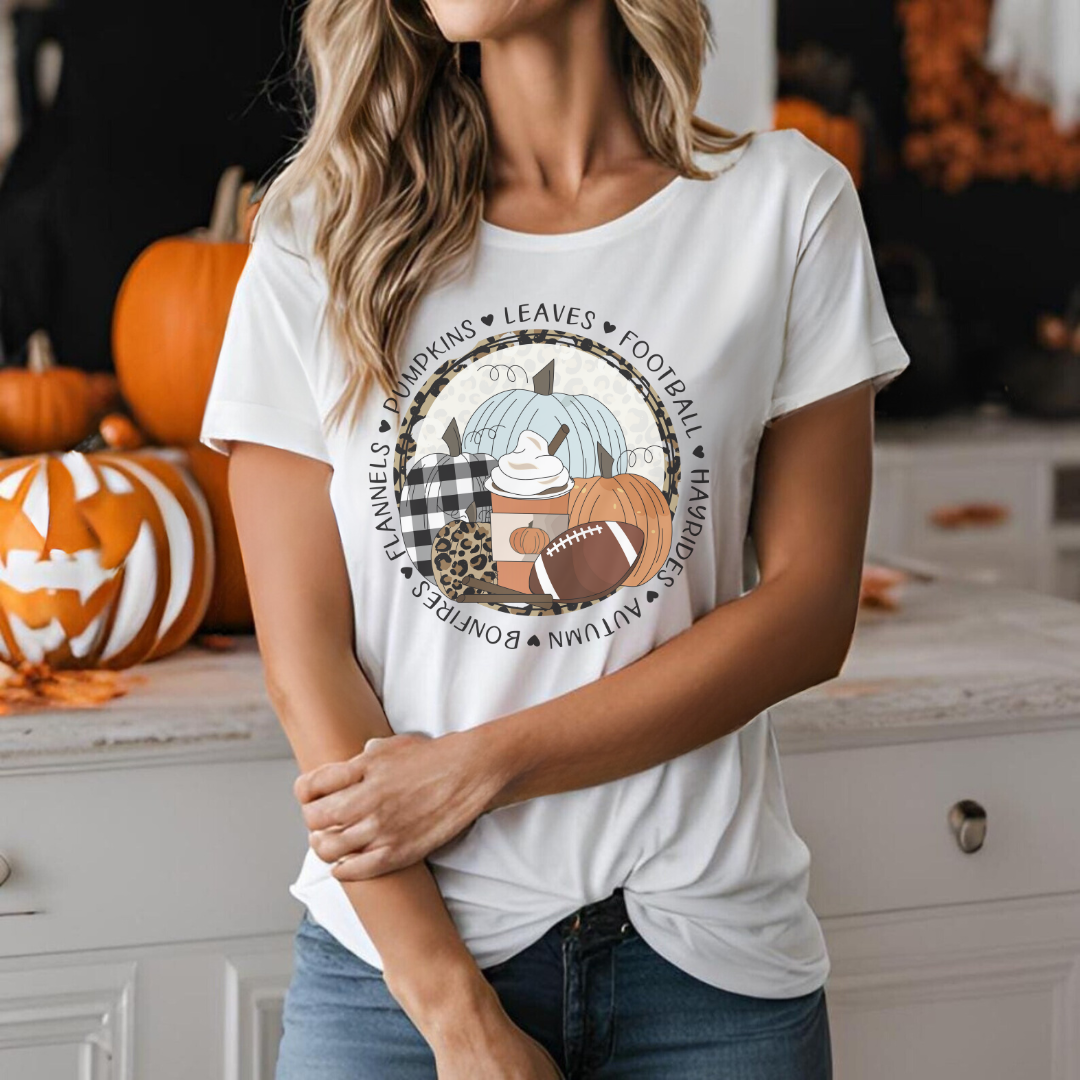 Pumpkin Football Tees