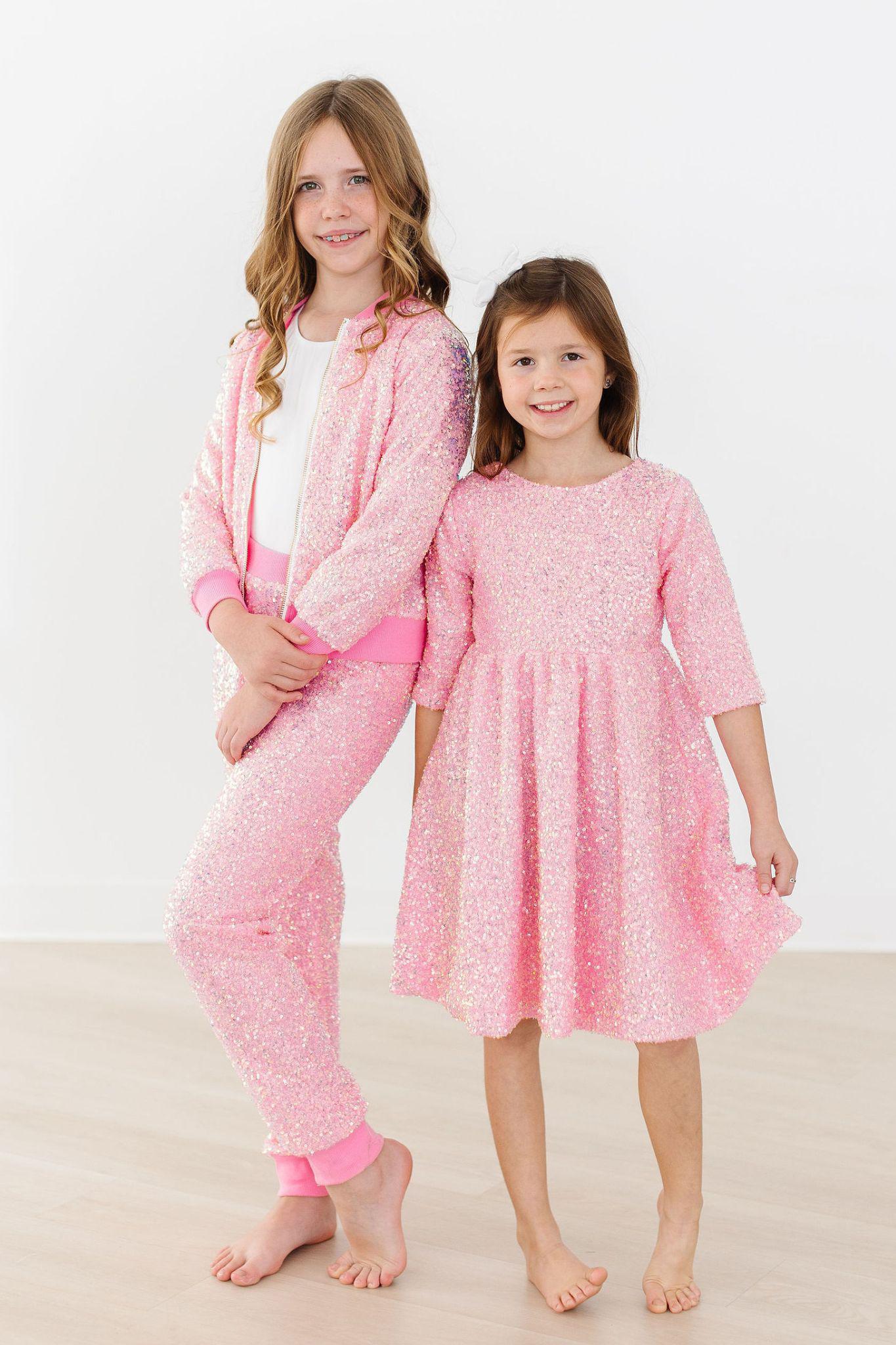 SALE Bubblegum Pink Sequin Dress