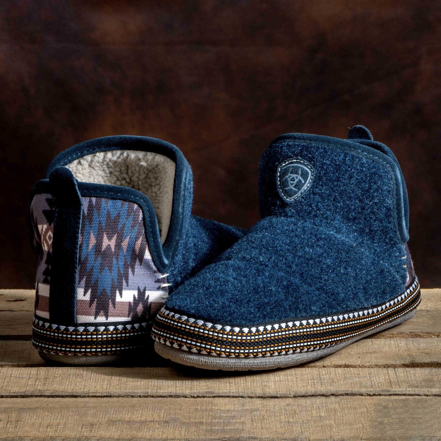 Ariat Women's Southwest Wool Blend Bootie Slippers