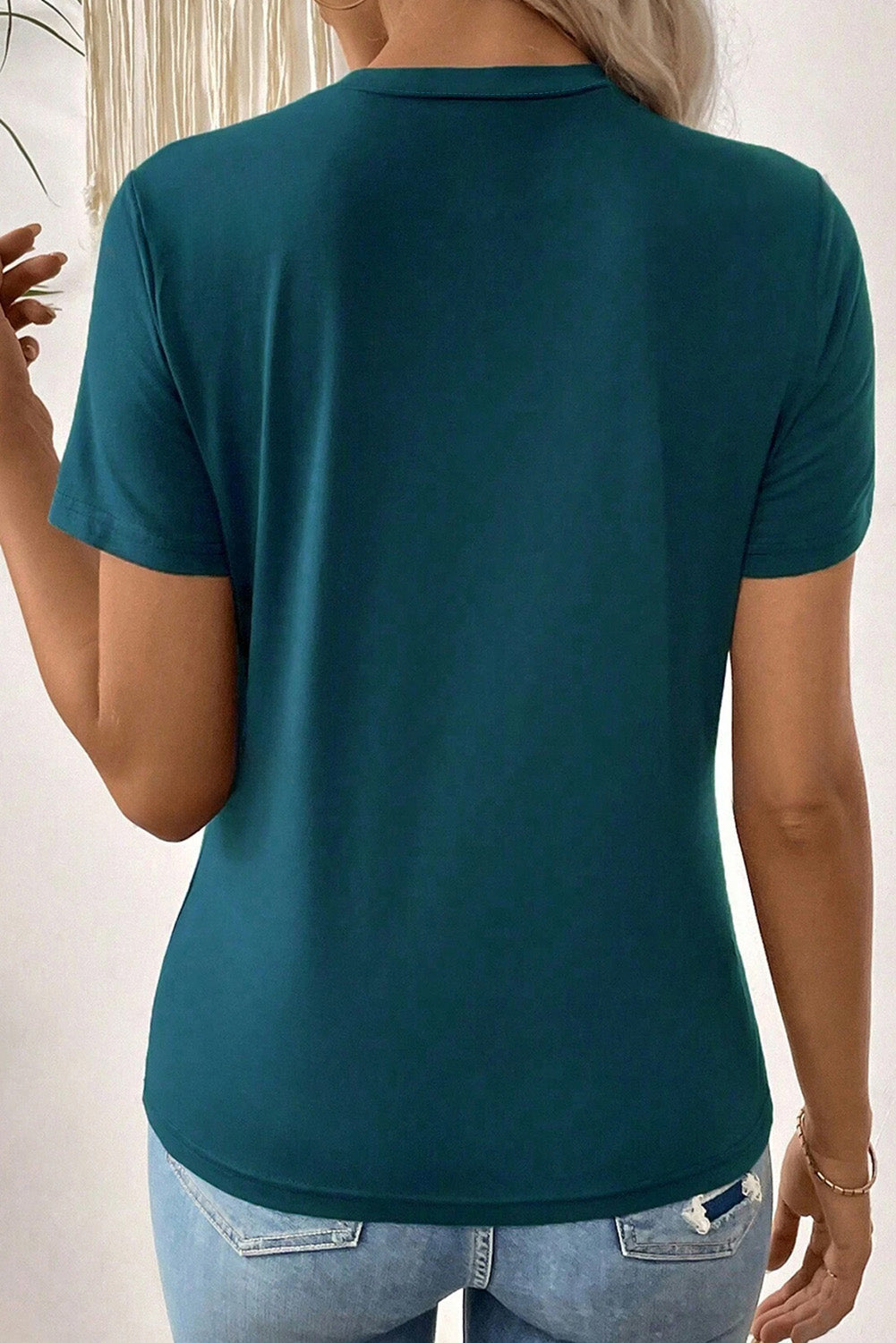 Stripe Textured Short Sleeve T-Shirt