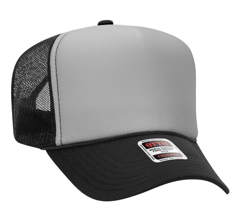 On My Husband's Last Nerve Skeleton Design Adult Otto Foam Trucker Hat