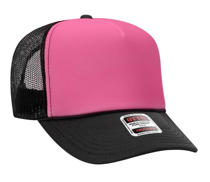 On My Husband's Last Nerve Skeleton Design Adult Otto Foam Trucker Hat