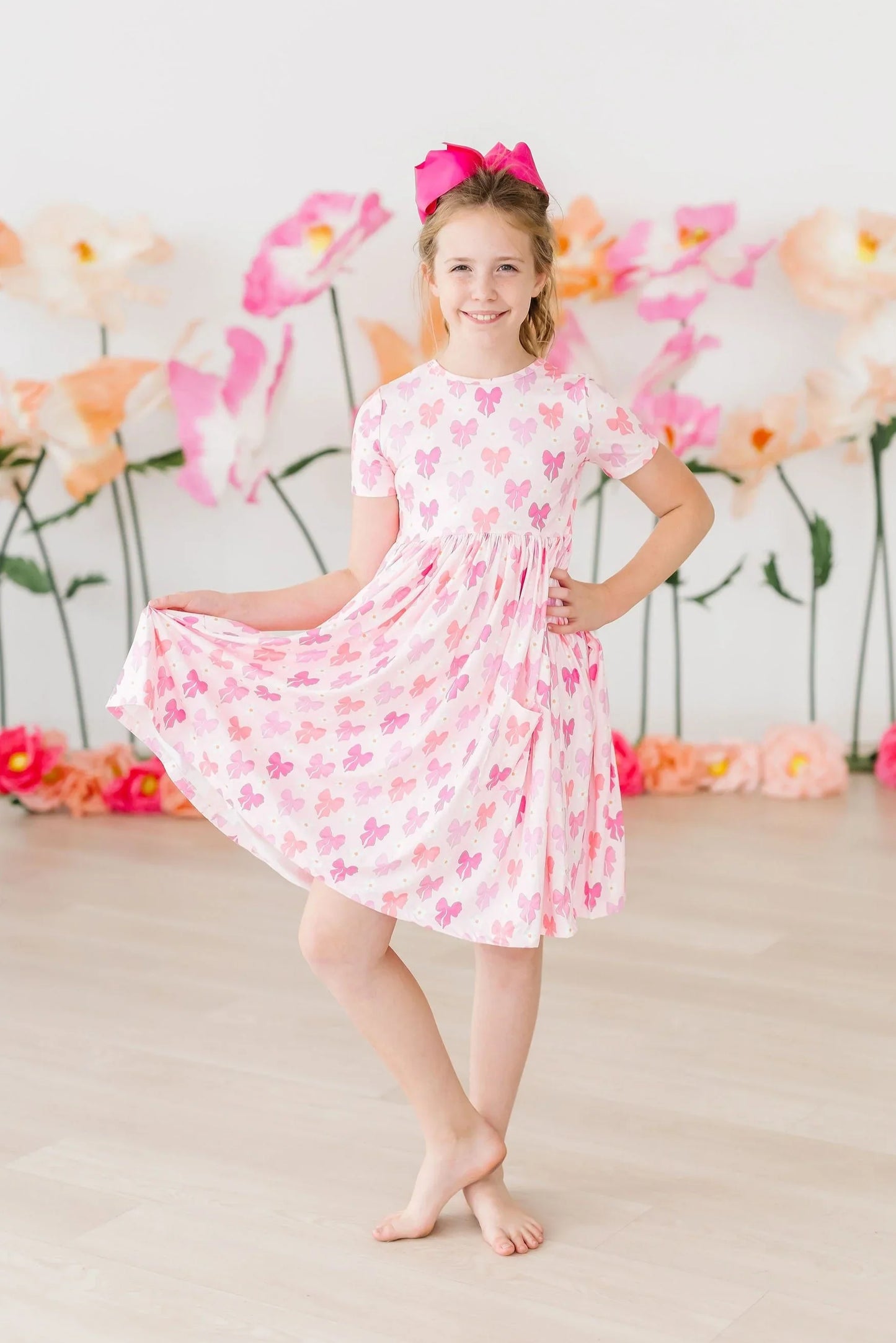 Mila & Rose: Bow Beauty Pocket Twirl Dress