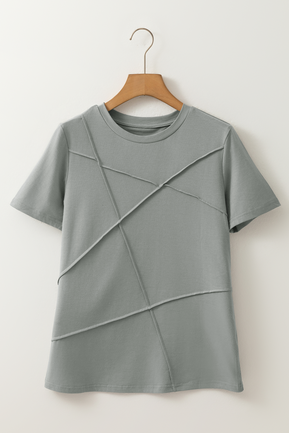 Stripe Textured Short Sleeve T-Shirt