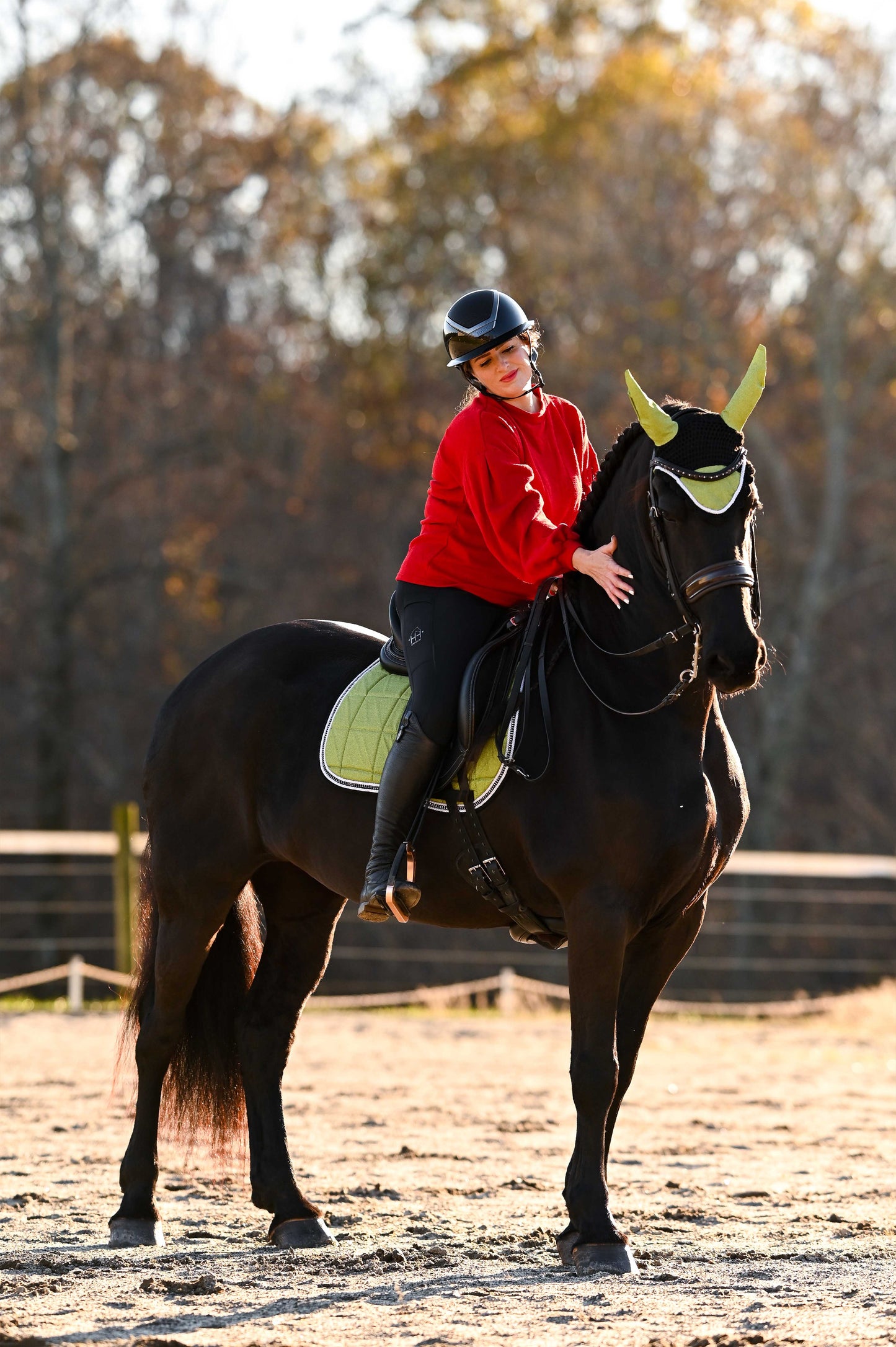 Lemongrass Saddle Pad Set