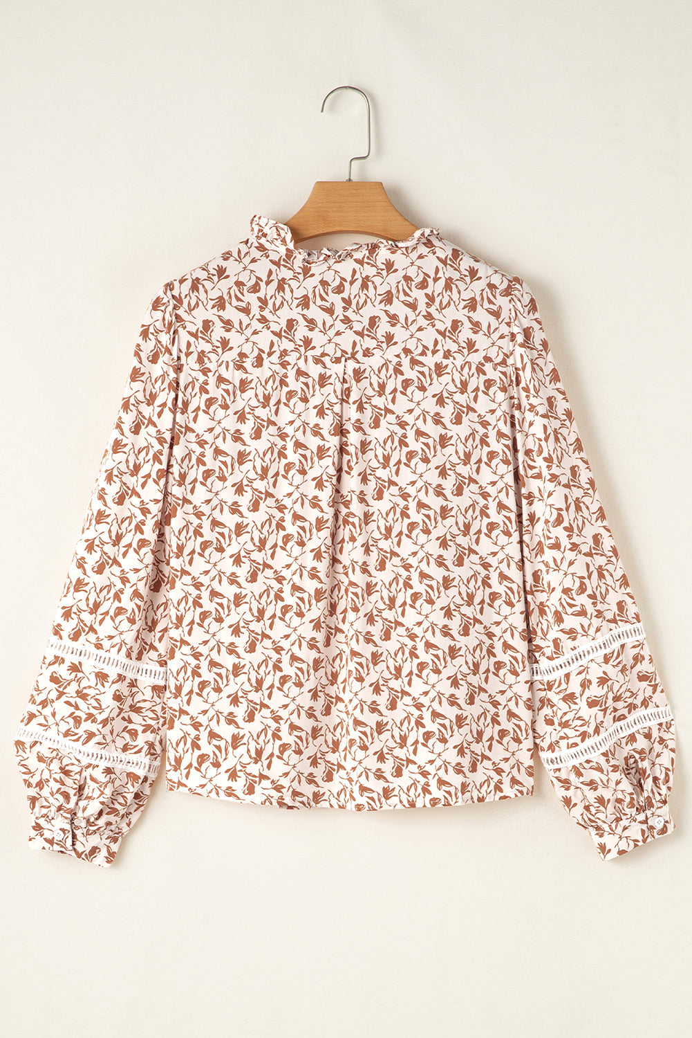 Floral Lace Puff Sleeve Shirt